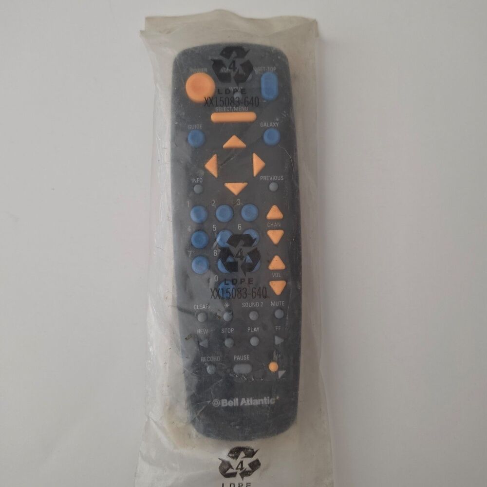 Vintage Bell Atlantic Universal Remote Control Model XX15083-640 New Sealed
